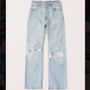 NEW Abercrombie 90s Ultra High Rise Jeans 00 short